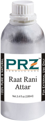 

PRZ Raat Rani Attar For Unisex (100 ML) - Pure Natural Premium Quality Perfume (Non-Alcoholic) Floral Attar(Floral)