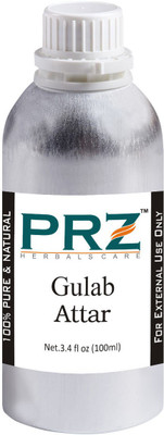 

PRZ Gulab Attar For Unisex (100 ML) - Pure Natural Premium Quality Perfume (Non-Alcoholic) Floral Attar(Floral)