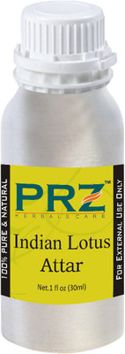 

PRZ Indian Lotus Attar For Unisex (30 ML) - Pure Natural Premium Quality Perfume (Non-Alcoholic) Floral Attar(Floral)
