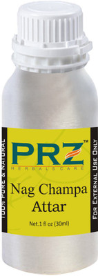 

PRZ Nag Champa Attar For Unisex (30 ML) - Pure Natural Premium Quality Perfume (Non-Alcoholic) Floral Attar(Floral)