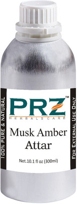 

PRZ Musk Amber Attar For Unisex (300 ML) - Pure Natural Premium Quality Perfume (Non-Alcoholic) Floral Attar(Musk)