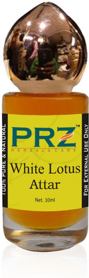 

PRZ White Lotus Attar Roll-on For Unisex (10 ML) - Pure Natural Premium Quality Perfume (Non-Alcoholic) Floral Attar(White Lotus)