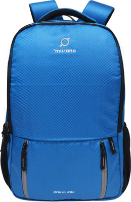 

Murano Strom Casual Lightweight 3 Compartment School 33 L Backpack(Blue)