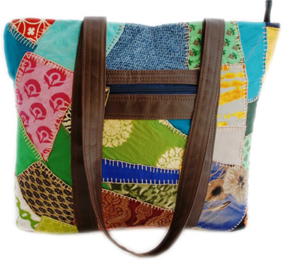 

Indha Craft PATCHWORK TOTE Shoulder Bag(Multicolor, 14 inch)