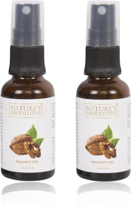 

Nature's Absolutes Walnut Oil (30ml x 2) Combo Pack of 2 Pcs,100% Pure Organic, Premium Oil(60 ml)