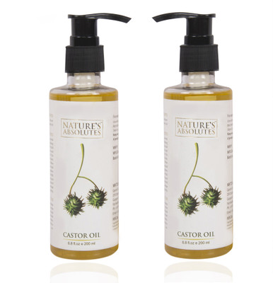 

Nature's Absolutes Castor Oil (200ml x 2) Combo Pack of 2 Pcs,100% Pure Organic, Premium Oil(400 ml)