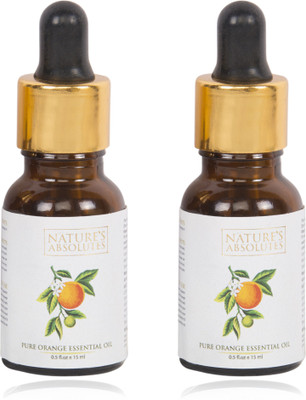

Nature's Absolutes Orange oil Oil (15ml x 2) Combo Pack of 2, Pcs ,100% Pure Organic, Premium Oil(30 ml)