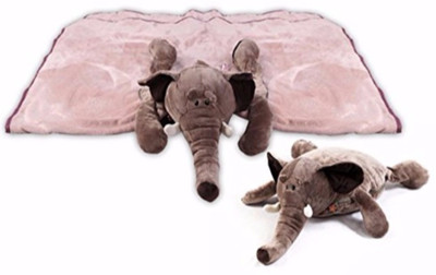 Babies Bloom Fleece Bedding Set(Grey)