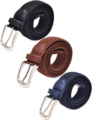 

Pegaso Women Casual Blue, Khaki, Black Canvas Belt, Black;blue;khaki