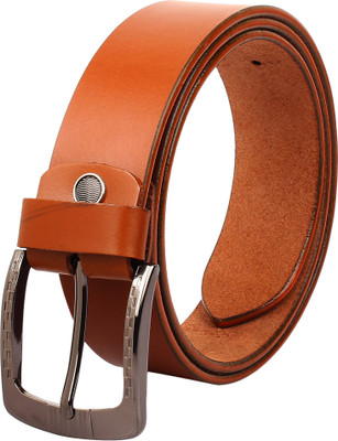 

CREATURE Men Party Brown Genuine Leather Belt