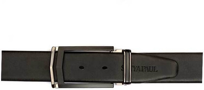 

Satya Paul Men Black Genuine Leather Belt