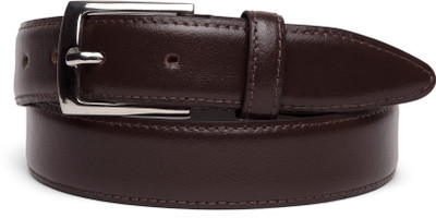 

U+N Men & Women Formal Brown Genuine Leather Belt