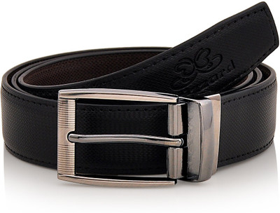 

Blizzard Men Casual Black Artificial Leather Reversible Belt, Black & brown