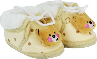 

Neska Moda Bear 0 To 12 Month Baby Booties(Toe to Heel Length - 12 cm Brown)