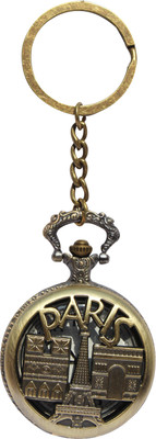 

CTW Paris Effiel Tower Metalic With Watch Heavy Locking Key Chain(Multicolor)