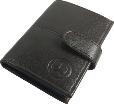 

TnW Men Brown Artificial Leather Card Holder(14 Card Slots)