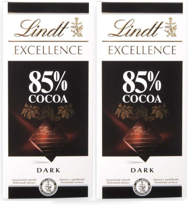 

Lindt Excellence 85% Cocoa 100g Bar (Pack of 2) Bars(Pack of 2, 200 g)