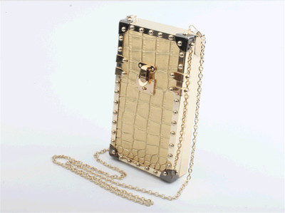 

Coral Tree Party Gold Clutch