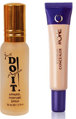 

Oriflame Sweden The ONE IlluSkin Concealer 10ml (Fair Light - 30615) With Just Doit Perfume 30ml(Set of 2)