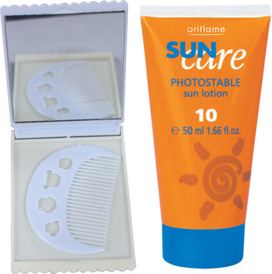 

Oriflame Sweden SUN CARE LOTION SPF 10 (50ml) 1814 With Comb Mirror Set(Set of 3)