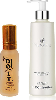 

Oriflame Sweden NovAge Refining Foaming Gel Cleanser 200ml (32596) With Just Doit Perfume 30ml(Set of 2)
