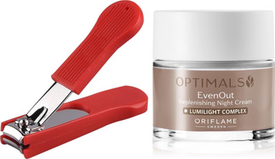 

Oriflame Sweden Optimals Even Out Night Cream 50ml (32480) With Nail Cutter(Set of 2)