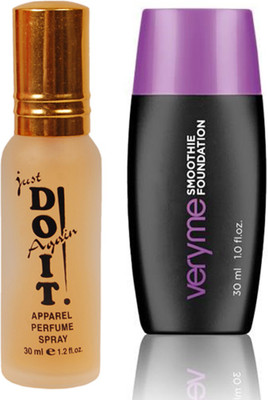 Oriflame Sweden Very Me Smoothie Foundation (Ivory - 20387) With Just Doit Perfume 30ml(Set of 2)