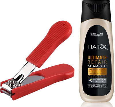 Oriflame Sweden HairX Ultimate Repair Shampoo 250ml (32998) With Nail Cutter(Set of 2)