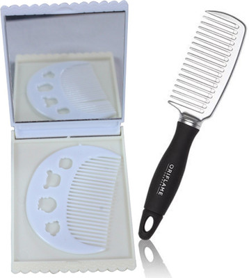 

Oriflame Sweden Detangling Comb (27130) With Comb & Mirror Set(Set of 3)