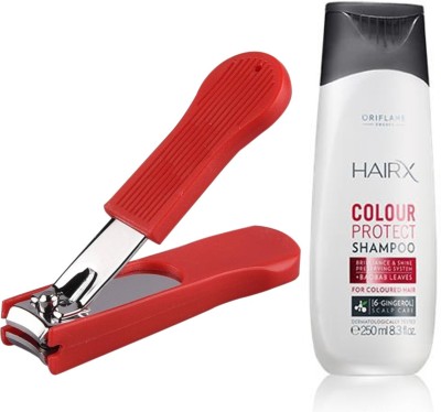 

Oriflame Sweden HairX Colour Protect Shampoo 250ml (26666) With Nail Cutter(Set of 2)