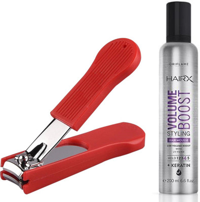 

Oriflame Sweden HairX Volume Boost Styling Hair Mousse 200ml (30550) With Nail Cutter(Set of 2)