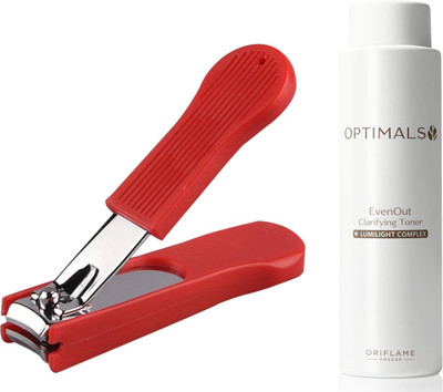 Oriflame Sweden Optimals Even Out Luminizing Toner 200ml (33225) With Nail Cutter(Set of 2)