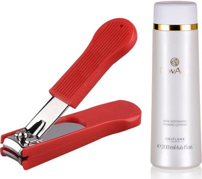 

Oriflame Sweden NovAge Skin Softening Toning Lotion 200ml (32742) With Nail Cutter(Set of 2)