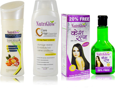 

NutriGlow Hair Care Shampoo, Conditioner, Oil(Set of 3)