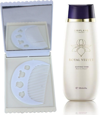 

Oriflame Sweden Royal Velvet Soothing Toner 200ml (22423) With Comb Mirror Set(Set of 3)