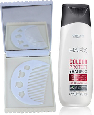 

Oriflame Sweden HairX Colour Protect Shampoo 250ml (26666) With Comb & Mirror Set(Set of 3)