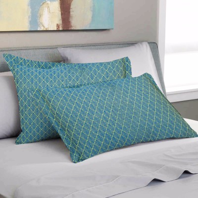 Soumya Furnishings Cotton Pillows Cover(Pack of 2, 43 cm*69 cm, Green)