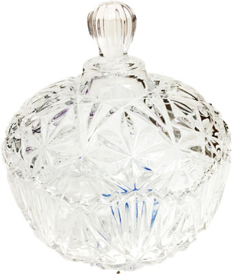 

DECORATIVE ITEMS WATER COLOUR TRANSPARENT GLASS BOWL WITH GLASS LID - 250 ml