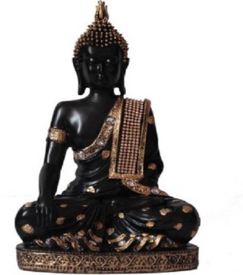 

DECORATIVE ITEMS BLACK AND GOLDEN BUDDHA SHOWPIECE - 850 g