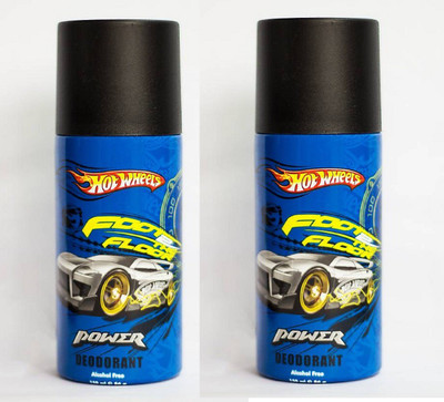 

Hot Wheels Power Deodorant Pack of 2 Combo (150ML each) Deodorant Spray - For Men(300 ml, Pack of 2)