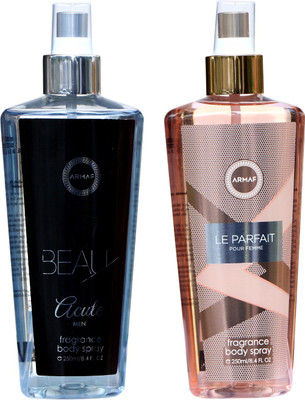 

Armaf BEAU ACUTE AND LE PARFAIT Body Spray - For Men & Women(500 ml, Pack of 2)