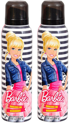 

Barbie Fabulous Me Deodorant Combo Pack of 2 (150ML each) Deodorant Spray - For Women(300 ml, Pack of 2)