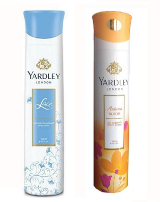 

Yardley Lace And Autumn bloom Body Spray - For Women(150 ml)