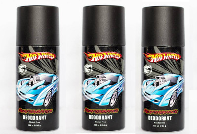 

Hot Wheels Performance Deodorant Pack of 3 Combo (150ML each) Deodorant Spray - For Men(450 ml, Pack of 3)