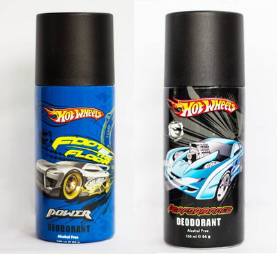 

Hot Wheels Power and Performance Deodorant Pack of 2 Combo (150ML each) Deodorant Spray - For Men(300 ml, Pack of 2)