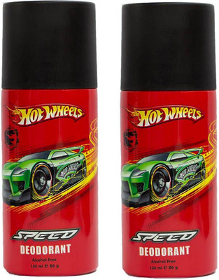

Hot Wheels Speed Deodorant Pack of 2 Combo (150ML each) Deodorant Spray - For Men(300 ml, Pack of 2)