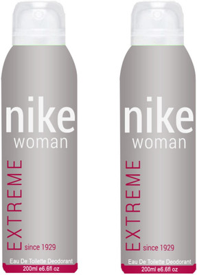 

Nike Women Extreme Long-Lasting Eau De Toilette Perfume Body Spray - For Women(400 ml, Pack of 2)