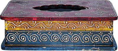 

Hare Krishna 1 Compartments Wooden Tissue Paper Holder(Multicolor)