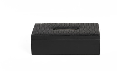 

Three sixty 1 Compartments Leather Tissue Box(Black)
