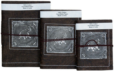 

sunvi Regular Diary(handmade, Brown, White, Pack of 3)